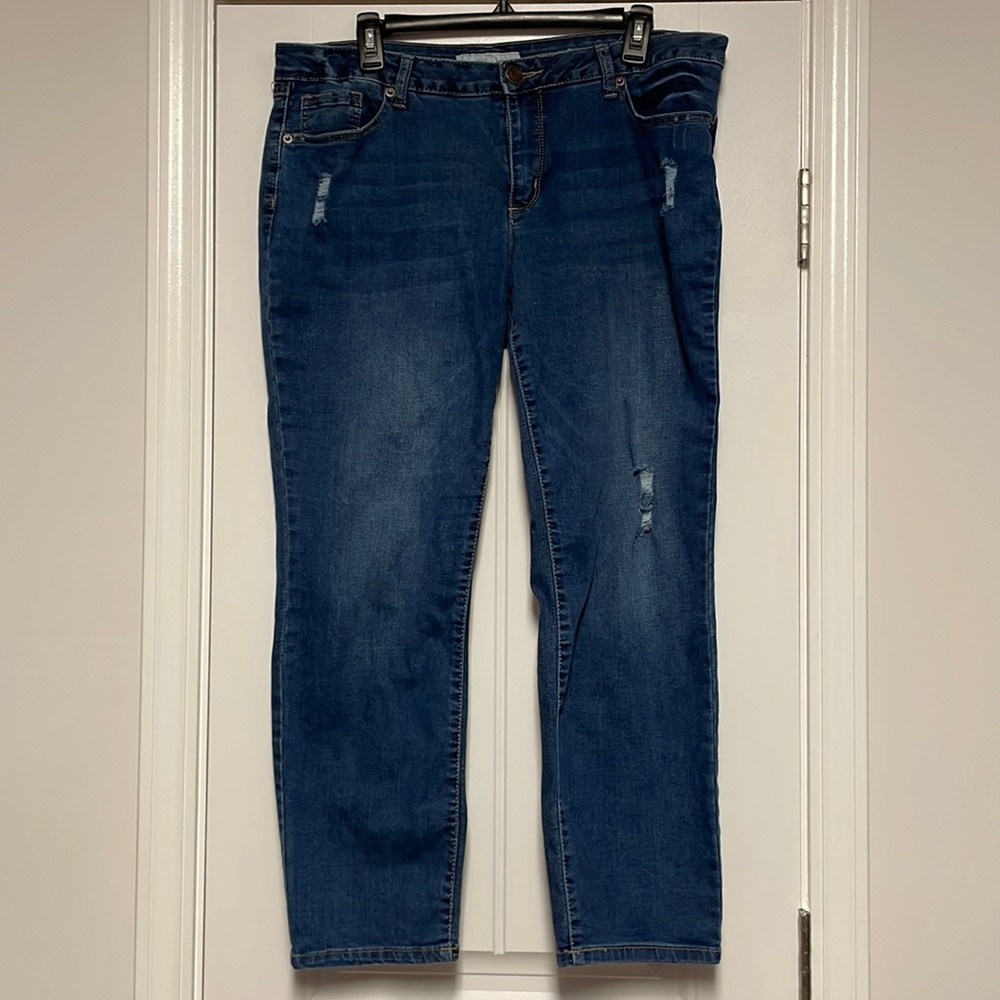 Distressed jeans